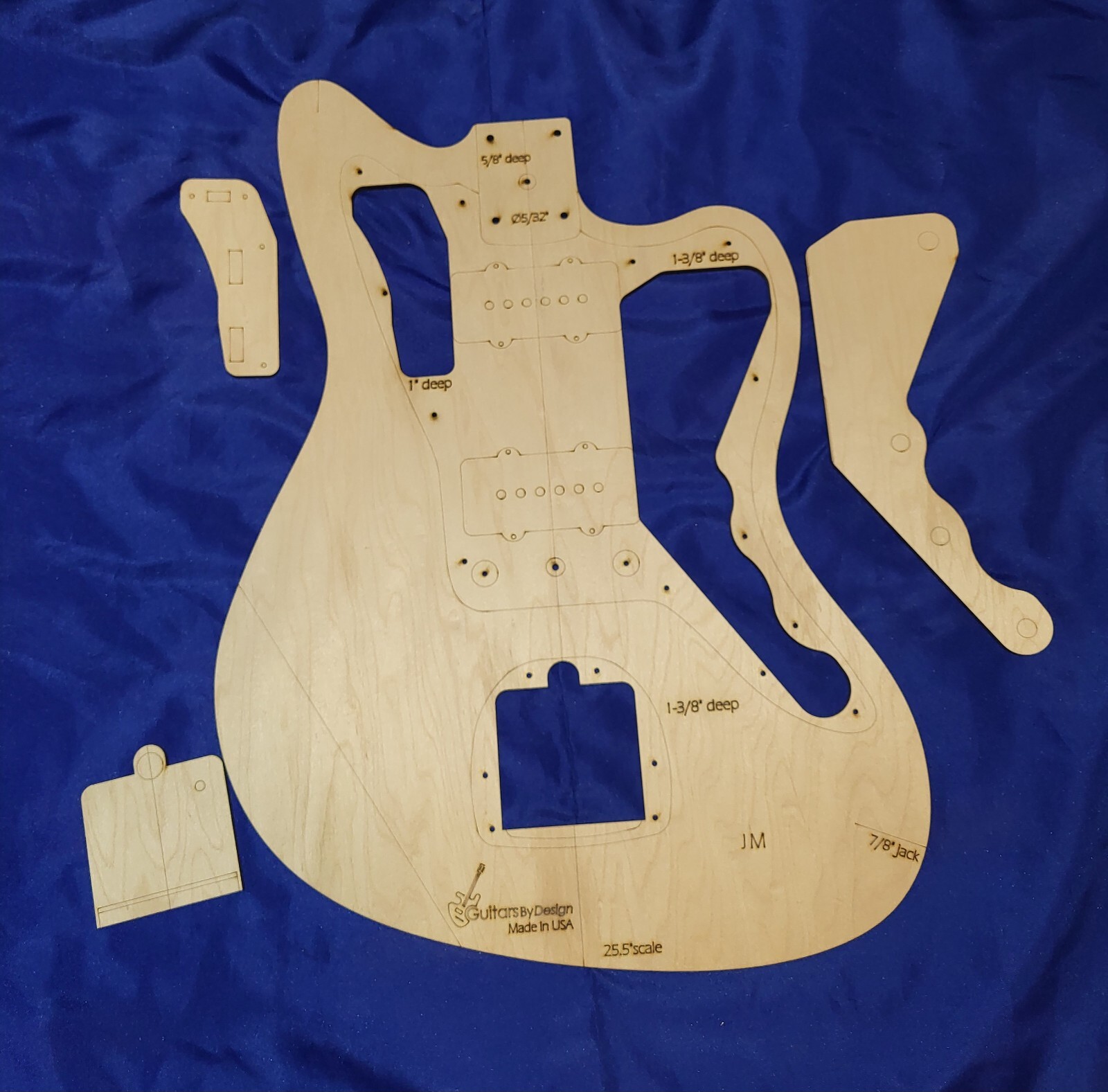 Jazz Master Guitar Body And Pickguard Router Template Set JM1