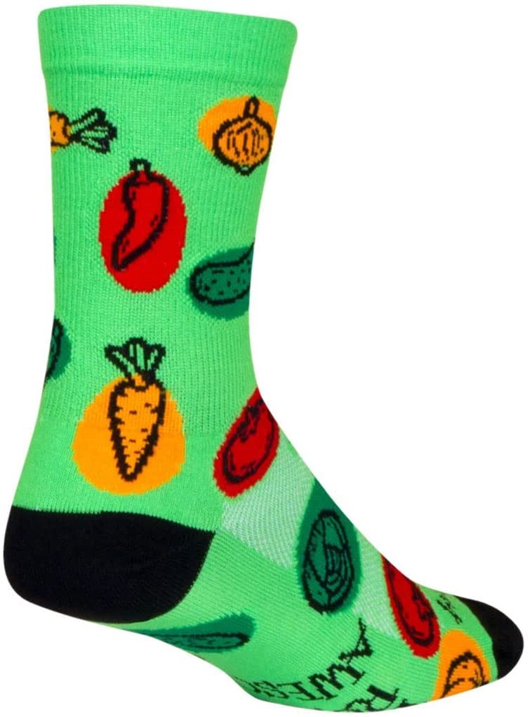 Socks - SockGuy - 6" Crew Veggie S/M Cycling/Running NEW