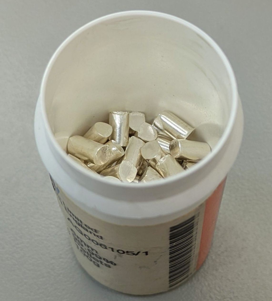 80g Silver Ag Lump Pellets 99.99% Sigma-Aldrich Goodfellow AG006105