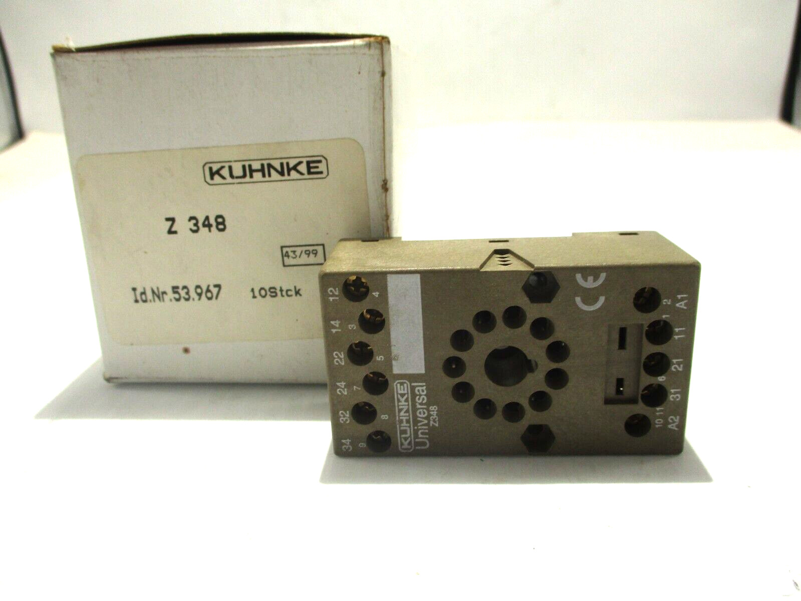 NEW KUHNKE Z348 RELAY BASE SOCKET