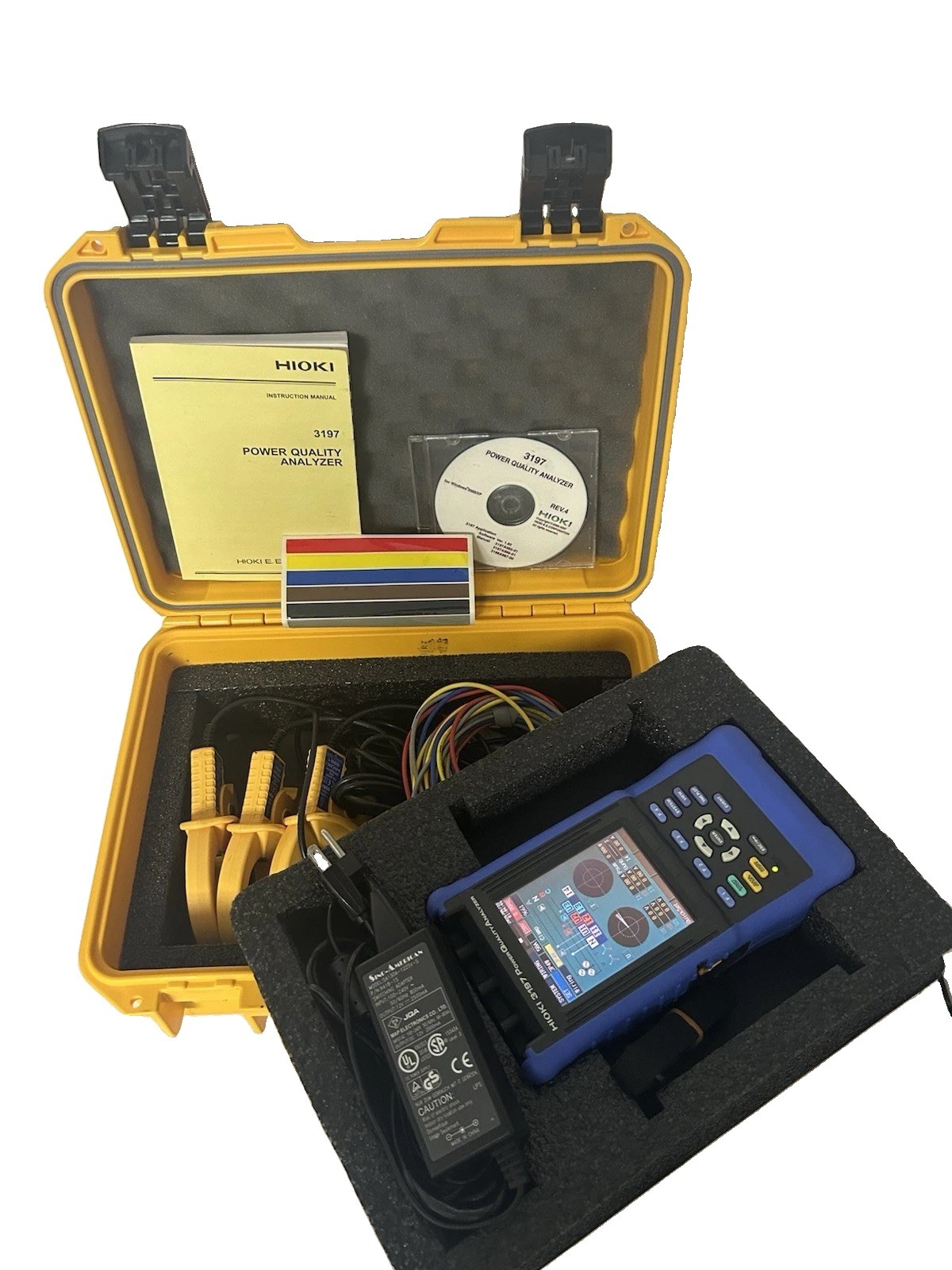 Hioki 3197 Three Phase HandHeld Power Quality Analyzer Meter