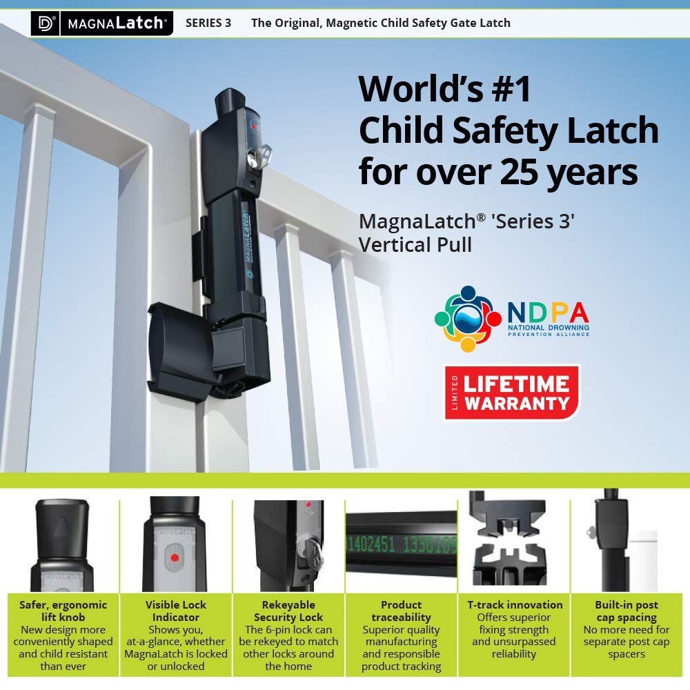 Professional-Grade Magnetic Gate Latch