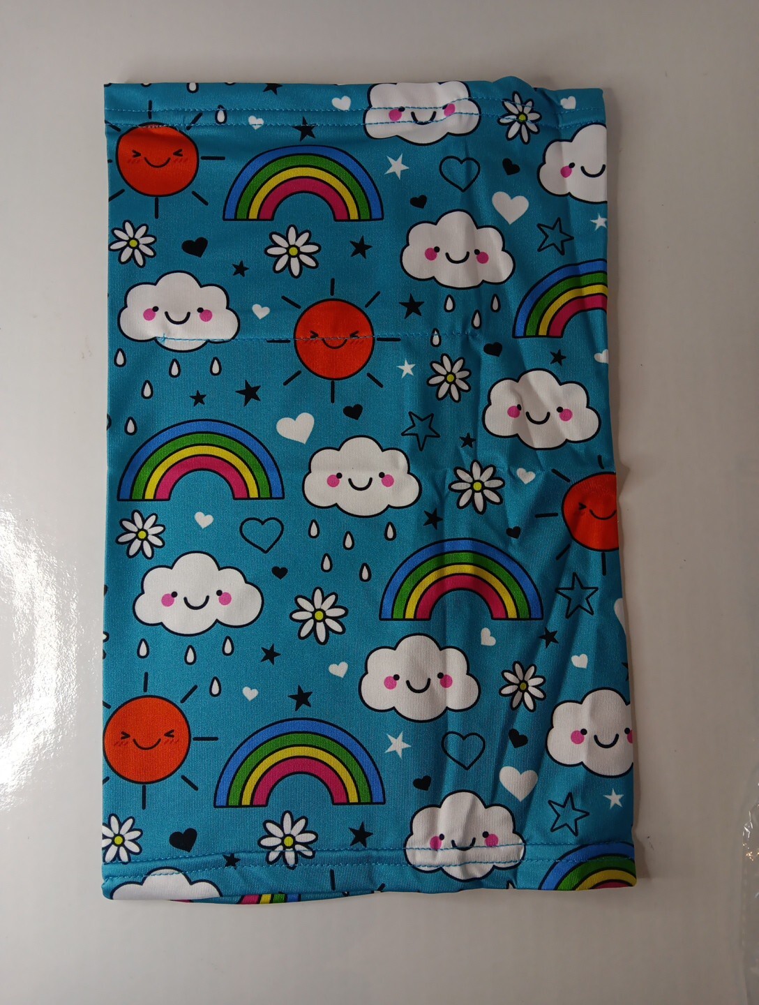 Kids Rainbow Neck Gaiter With Filter Pocket For PM2.5 Filter (Not Included)