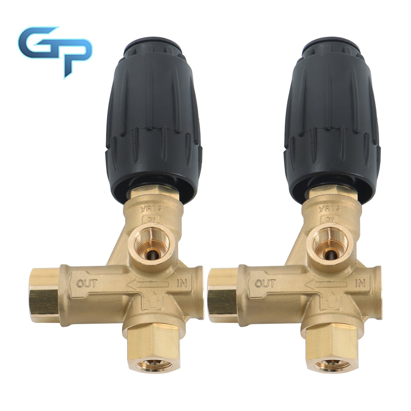 2 Pcs AR VRT3-310 Pressure Washer Pump 4350PSI 8GPM 3/8" FNPT Heavy Duty Valve