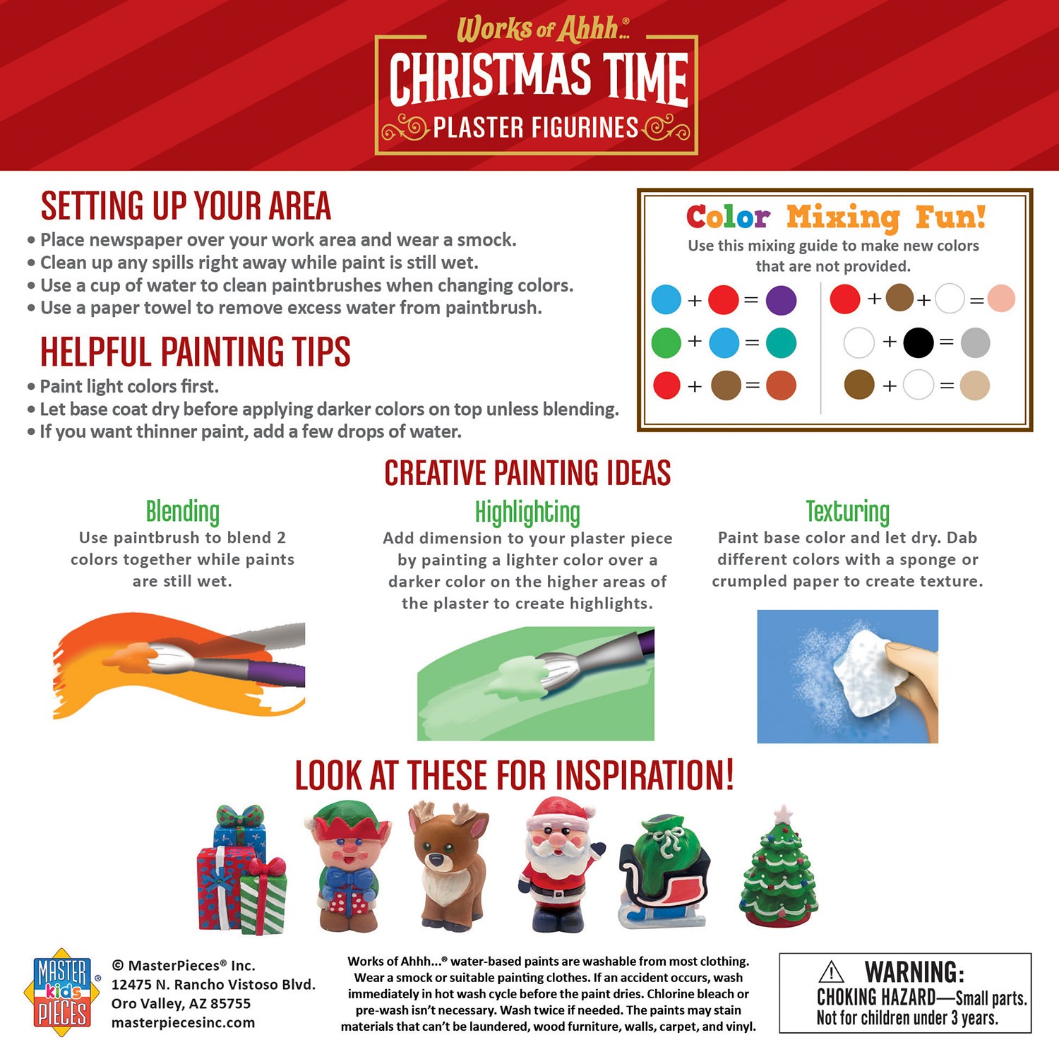 MasterPieces - Christmas Time - Plaster Figurine Paint Set