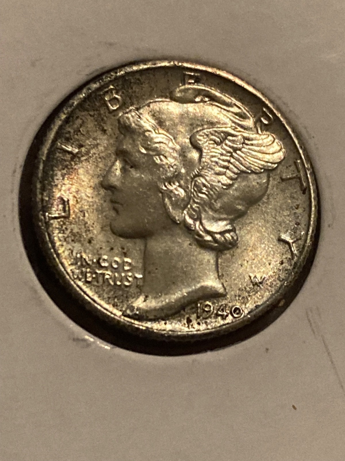 Uncirculated 1940-D Denver Mint Silver Mercury Dime