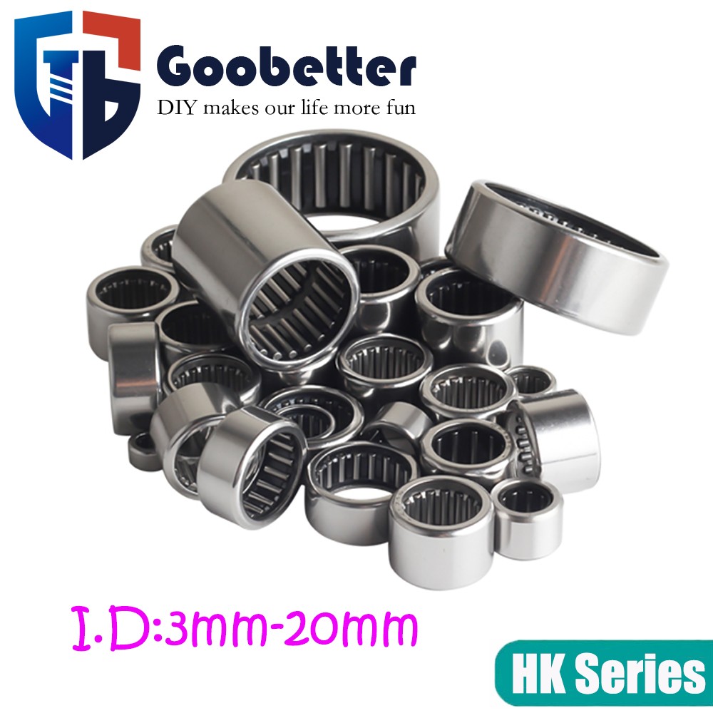HK Needle Bearing ID 3mm - 20mm Drawn Cup Needle Roller Bearings Height 6mm-30mm