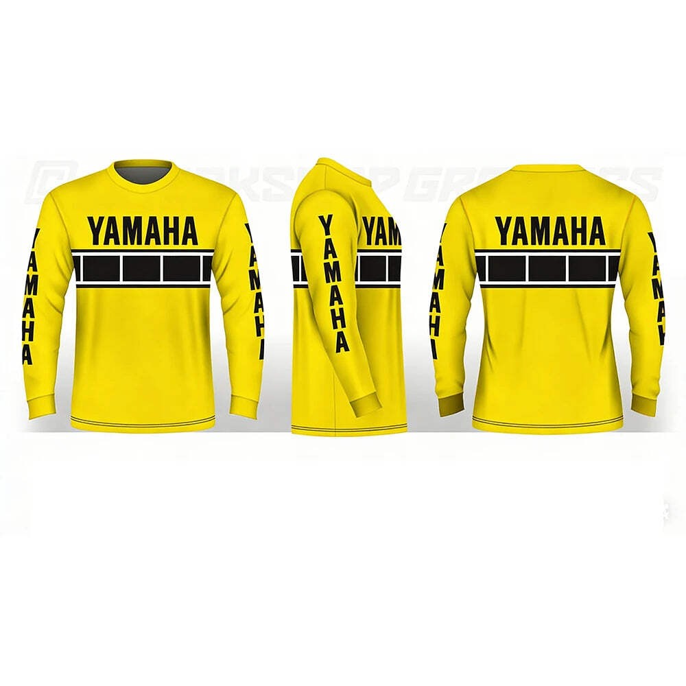 2026 Summer New MXGP Yellow Yamaha Fashion Casual Long Sleeved Men Women Racing