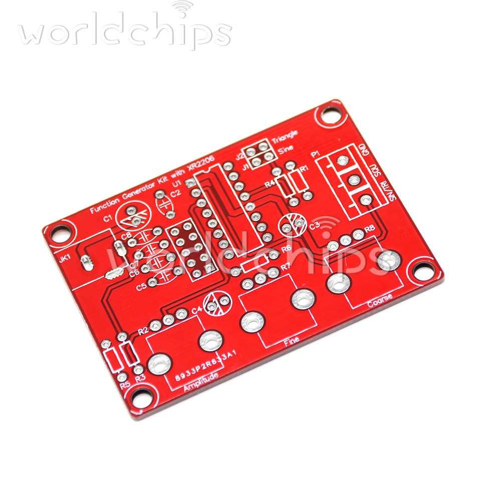 XR2206 Function Signal Generator DIY Kit Sine/Triangle/Square Wave 9-12V DC