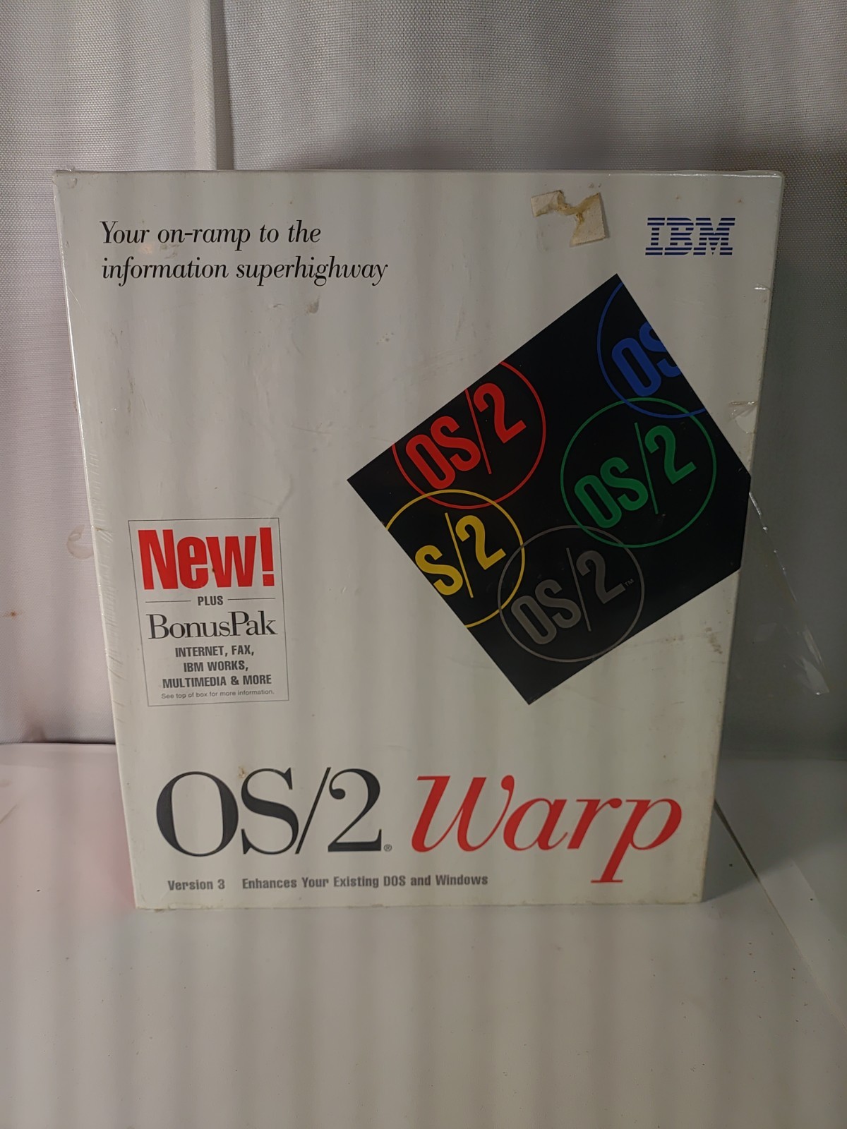 IBM OS/2 Warp Version 3 Operating System Bonus Pak Sealed NEW 3.5" Floppy Disks