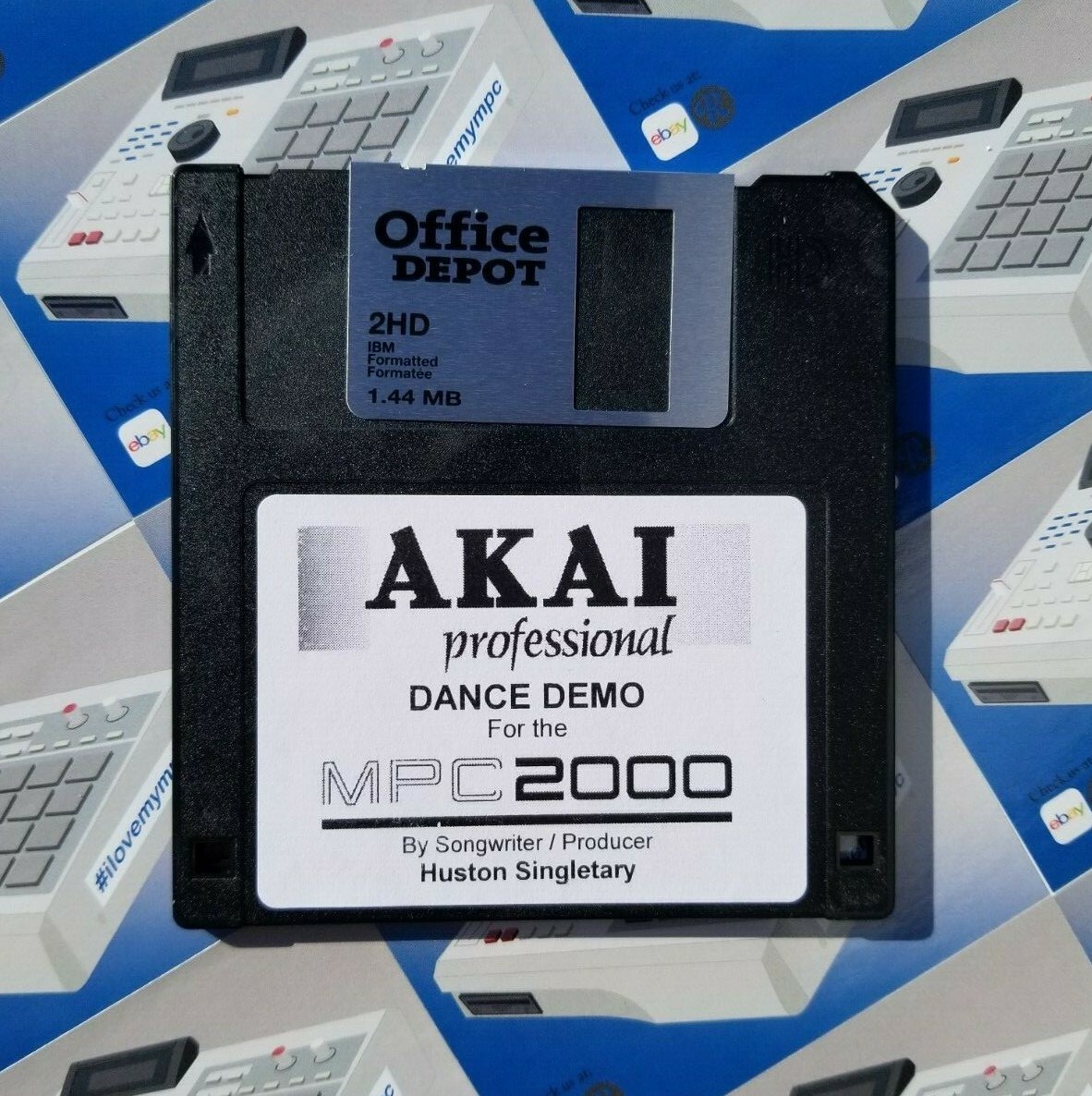 Akai MPC2000 Song DEMO 4 DISKS Drum Kit Sample Pack Floppy Disk Sounds