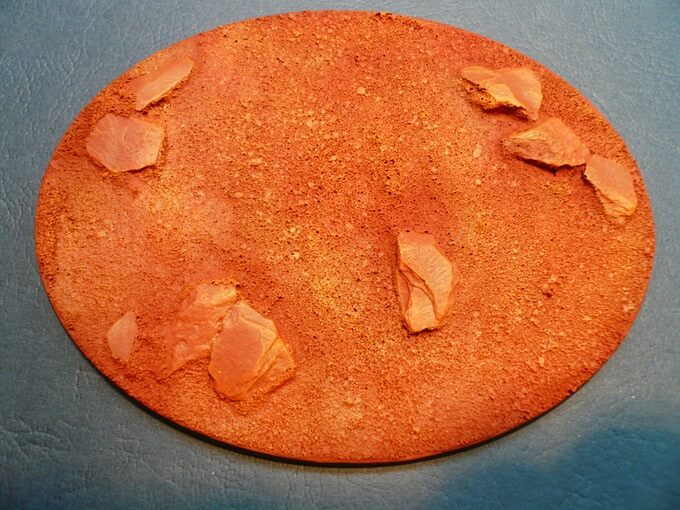 " NEW " Unpainted 120 x 92 mm Large Oval Resin Base FIRE PLANET 40k Sigma