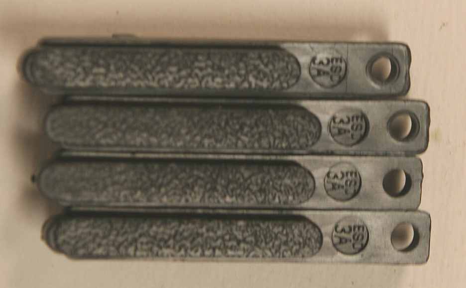ESD Vertical Coin Mechanism Blank Inserts -  qty. 4 for 1 price, part no. 21216