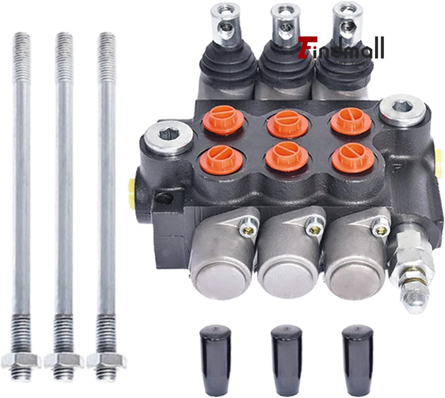 Hydraulic Directional Control 3 Spool Valve 11GPM Double Acting Adjustable US