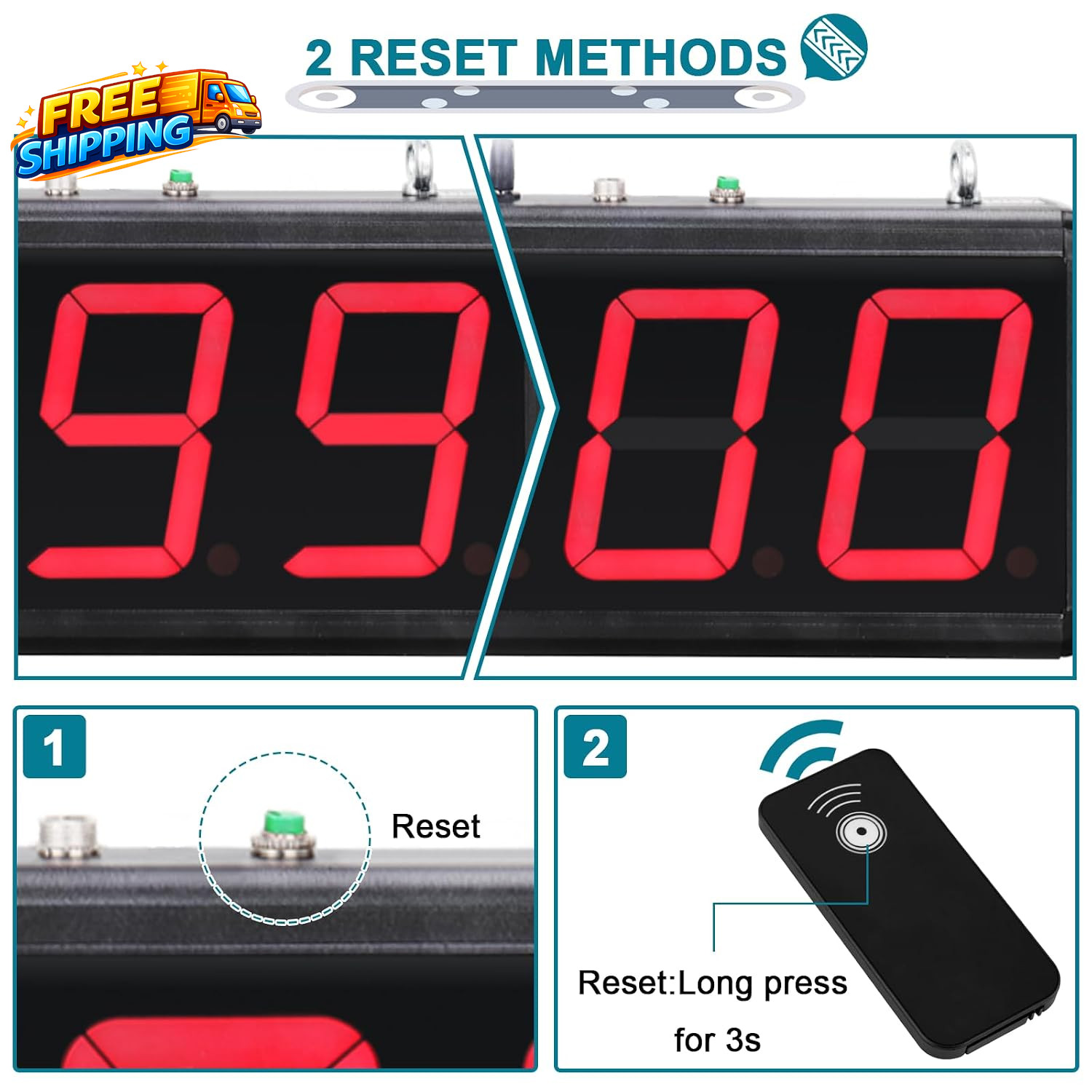 DigitalLED Counter4In Digits DisplayCounter People VisitorCounter Countupto 9999