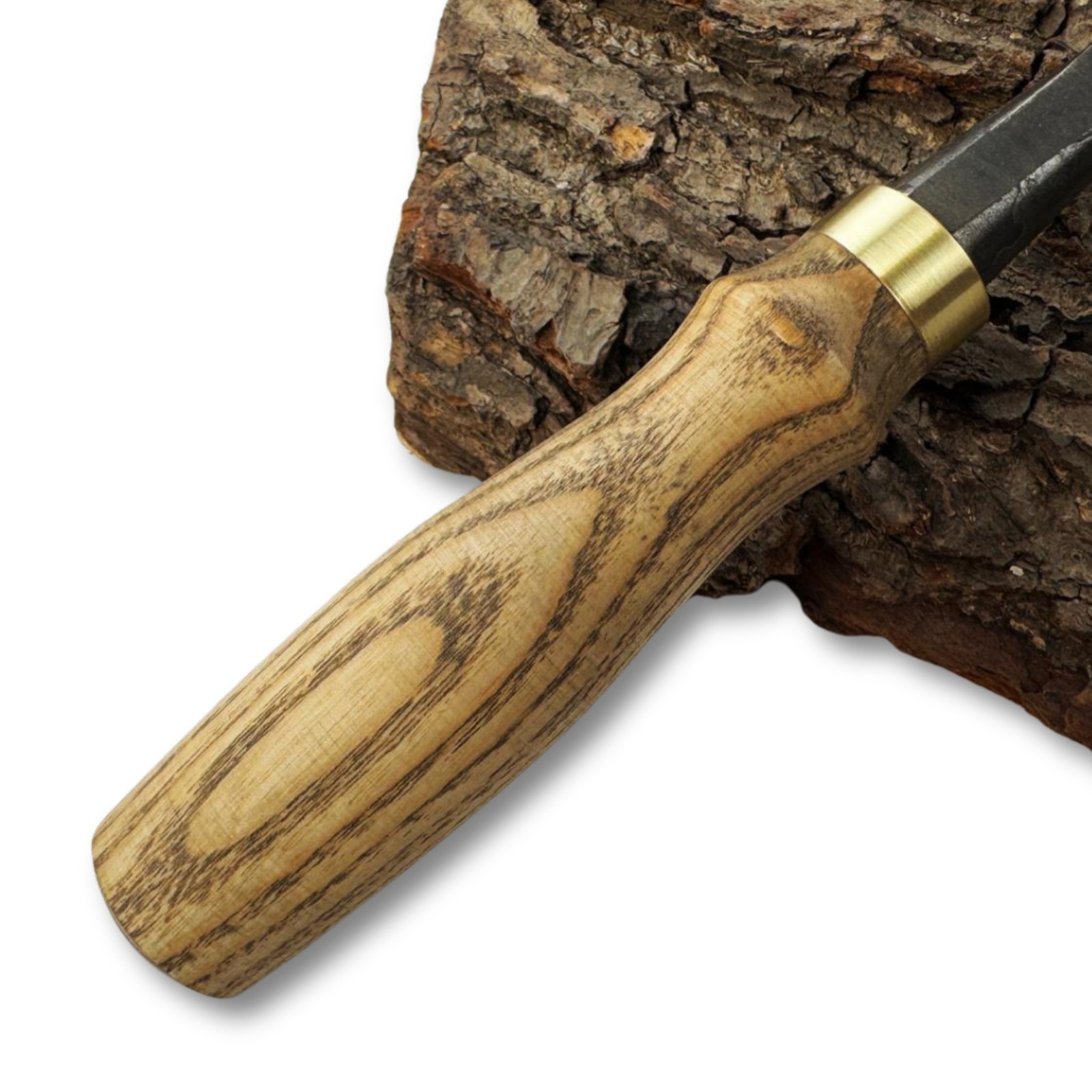Hand-Forged Carving Chisel – 52100 Steel Blade, Ash Handle, Carpentry Chisel