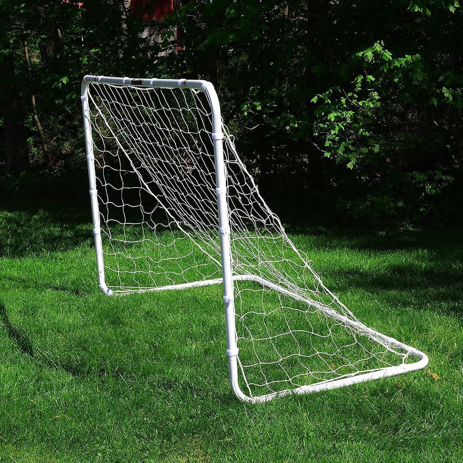 Durable 4' x 6' Soccer Replacement Net with Self-Sticking Straps for Easy Setup