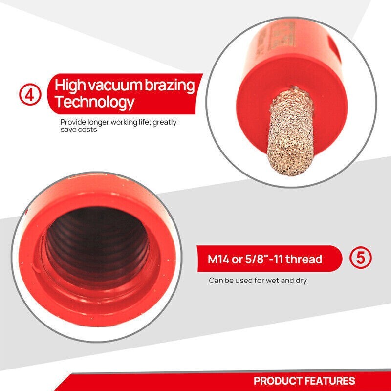 4.5" Diamond Tuck Point Blade 3/8" seg granite stone concrete mortar raking bit