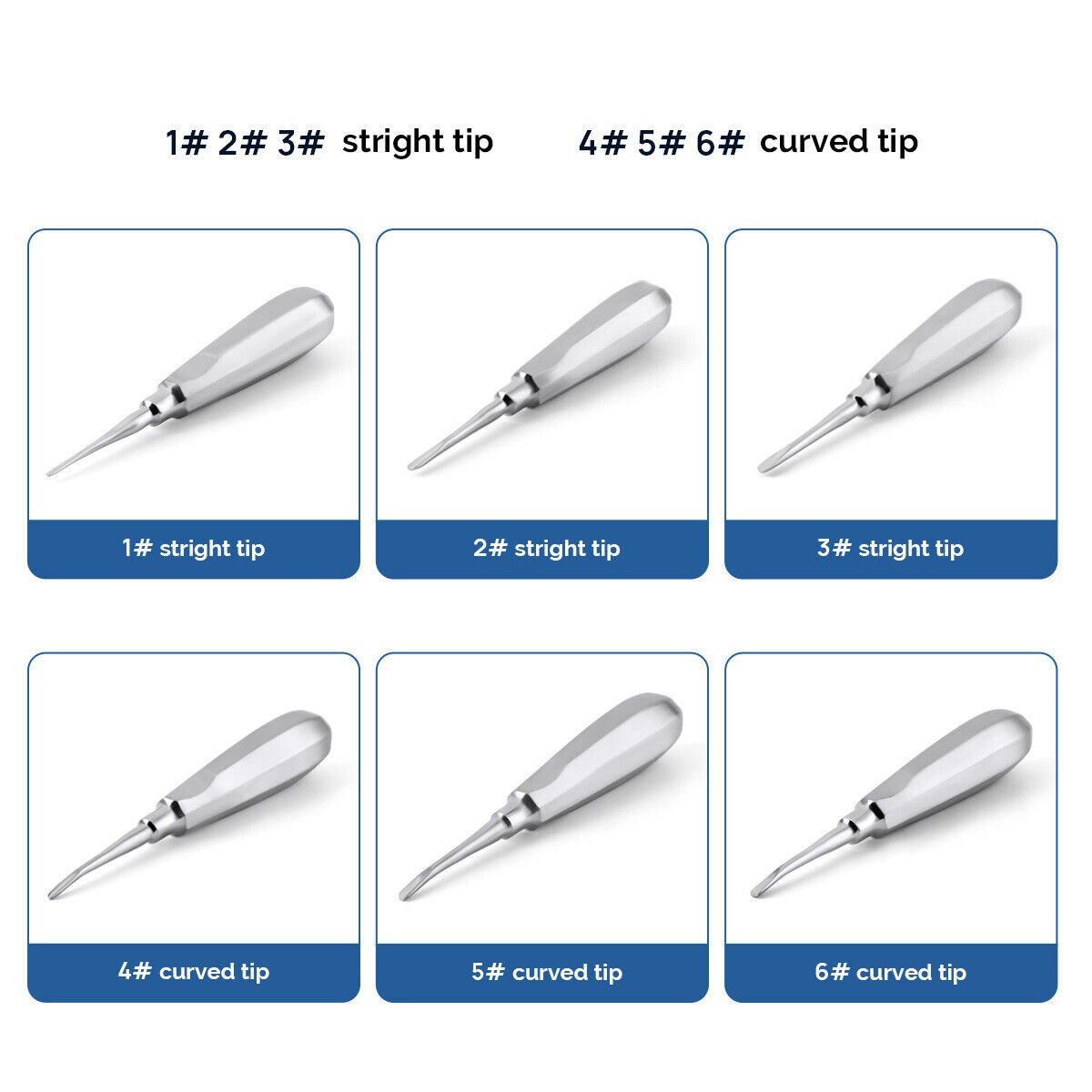 Dental Surgical Instrument Apical Root Tip Tooth Elevator Extraction Luxating