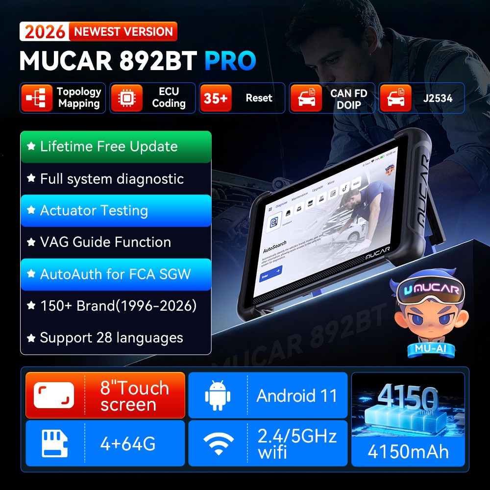 MUCAR 892BT PRO Version With Lifetime Free Updates