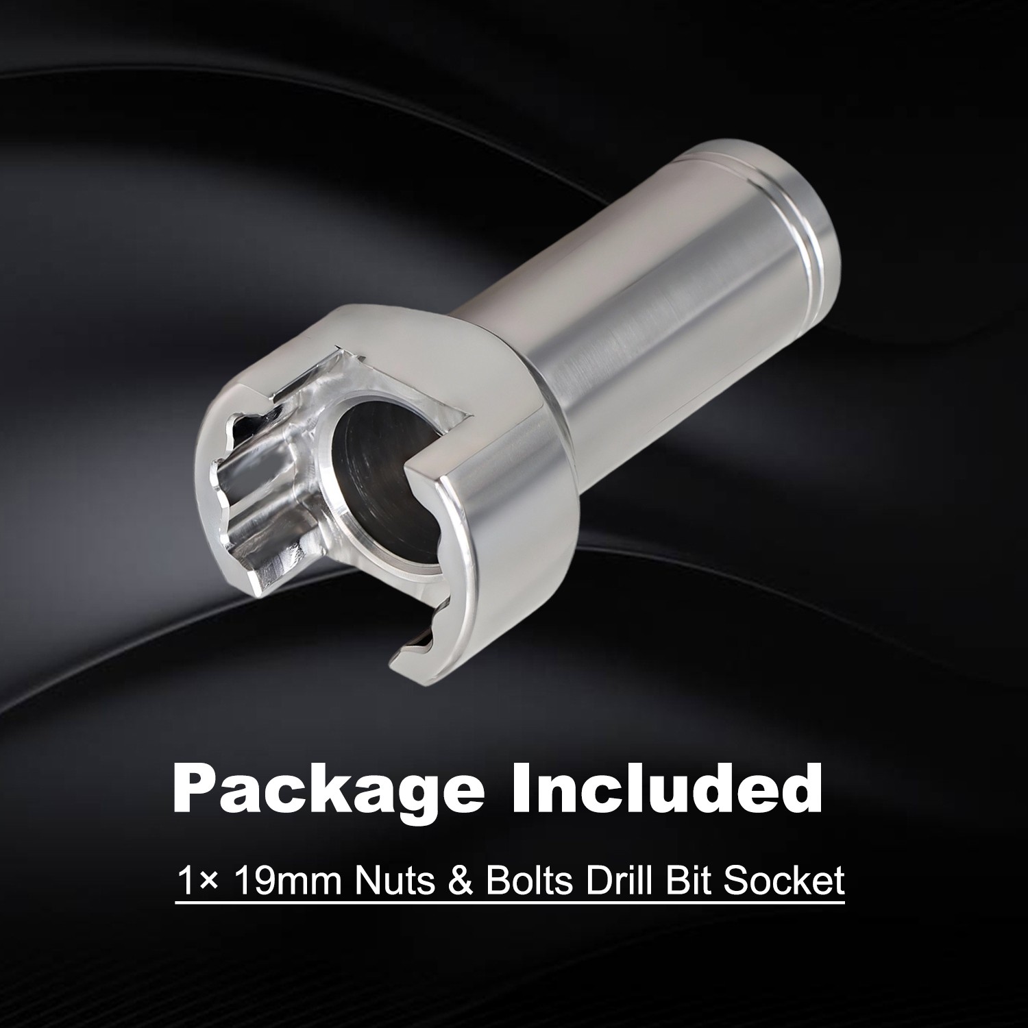 Stainless Steel 19mm Bolt Drill Bit Socket Tool for 1-5/8" Channels & Strut