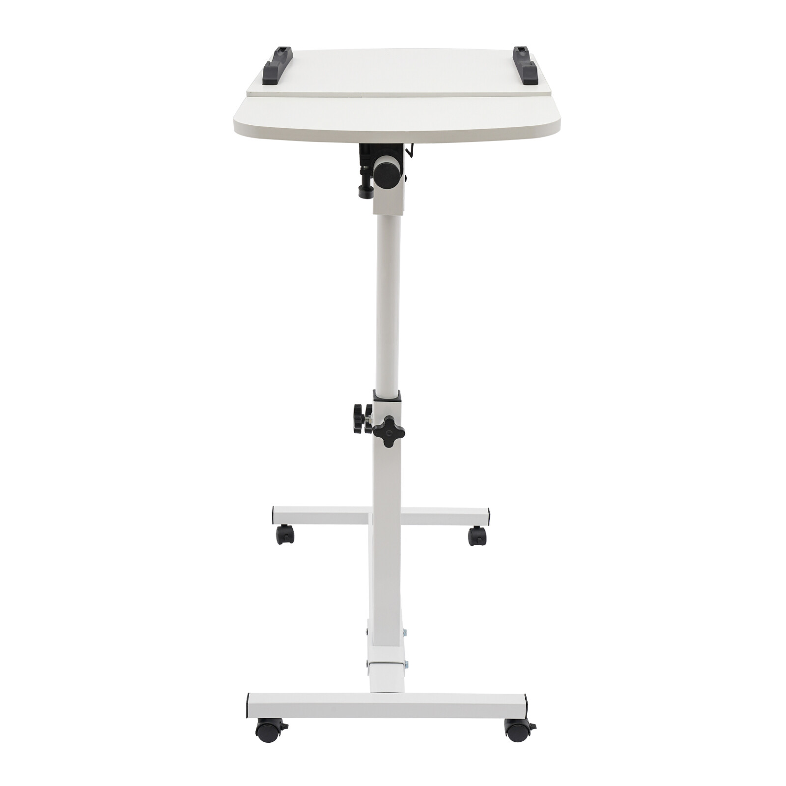 Over Bed Table Mobile Rolling Laptop Stand Computer Bedside Table Adjustable New