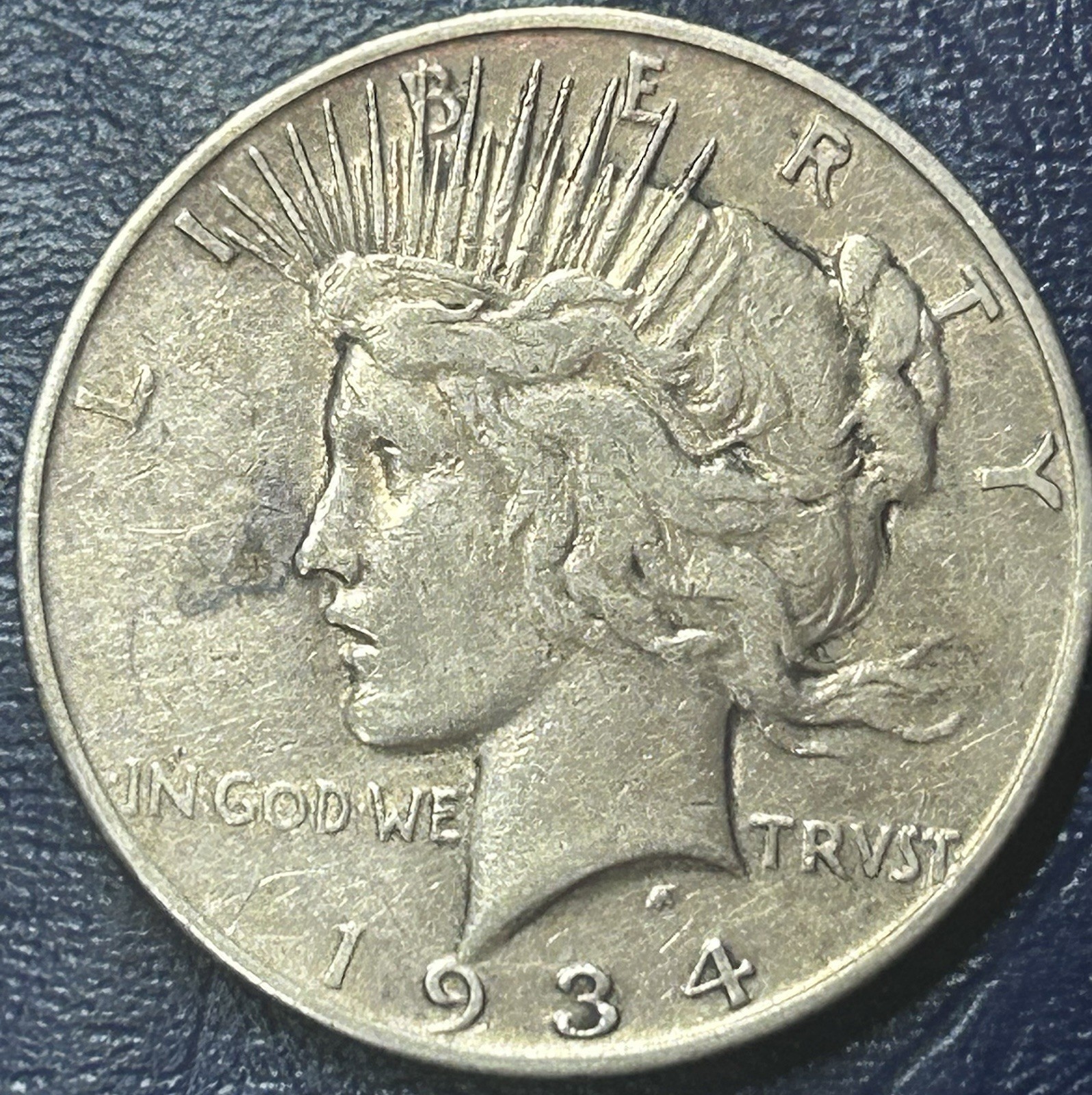 1934-S Peace Silver Dollar $1 Silver *KEY DATE* KM#150