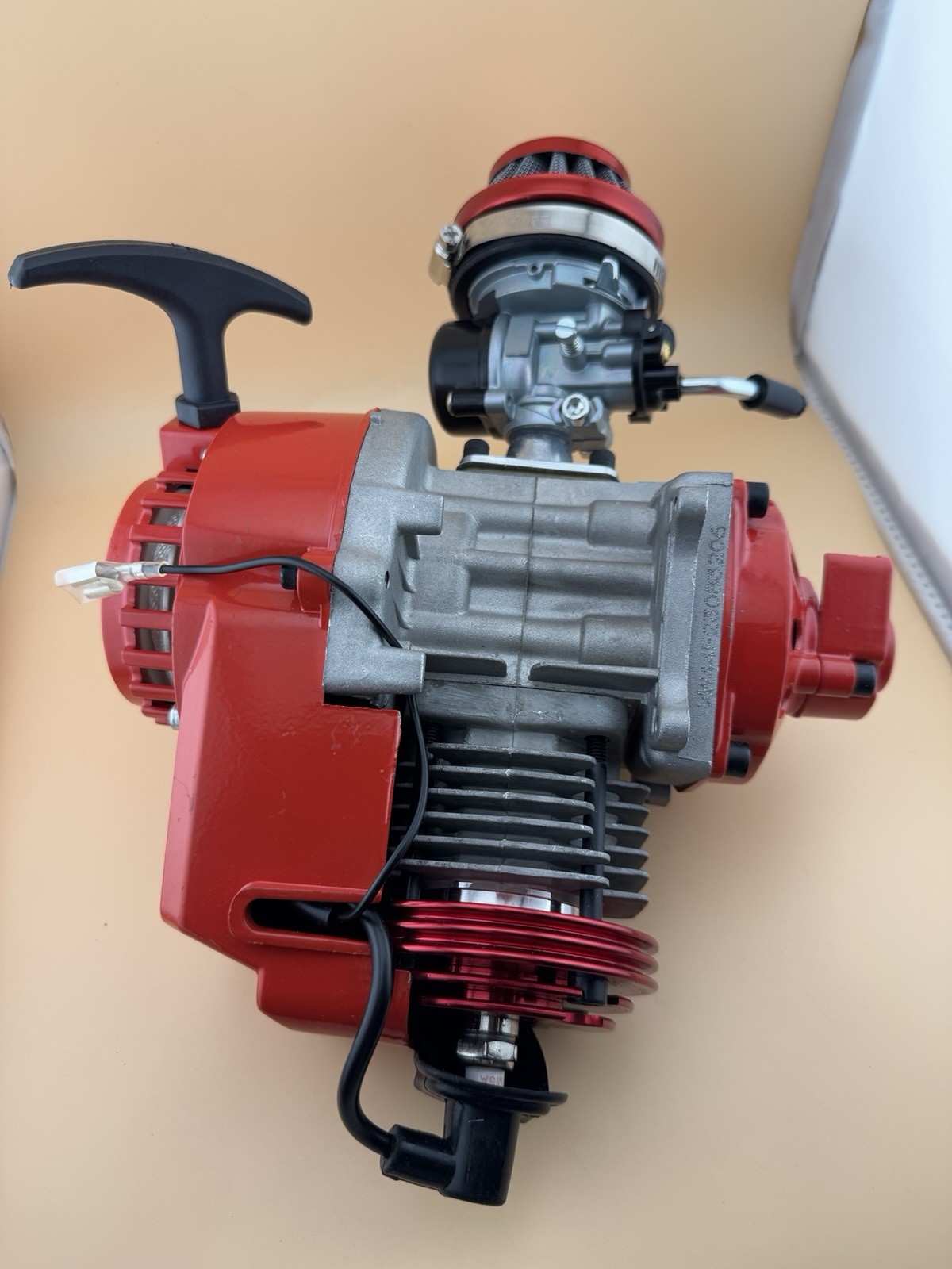 Performance Racing Red 49cc 2 Stroke Engine Motor Mini Pocket Quad Dirt Bike ATV