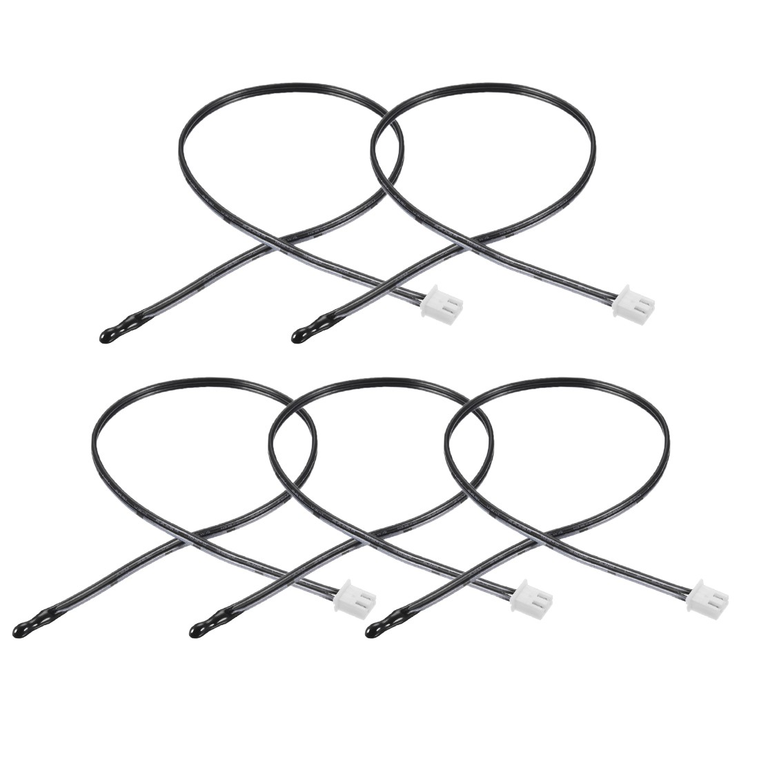 5 Pcs 50K NTC Thermistor Probe 15.7" Epoxy Sensitive Temperature Temp Sensor