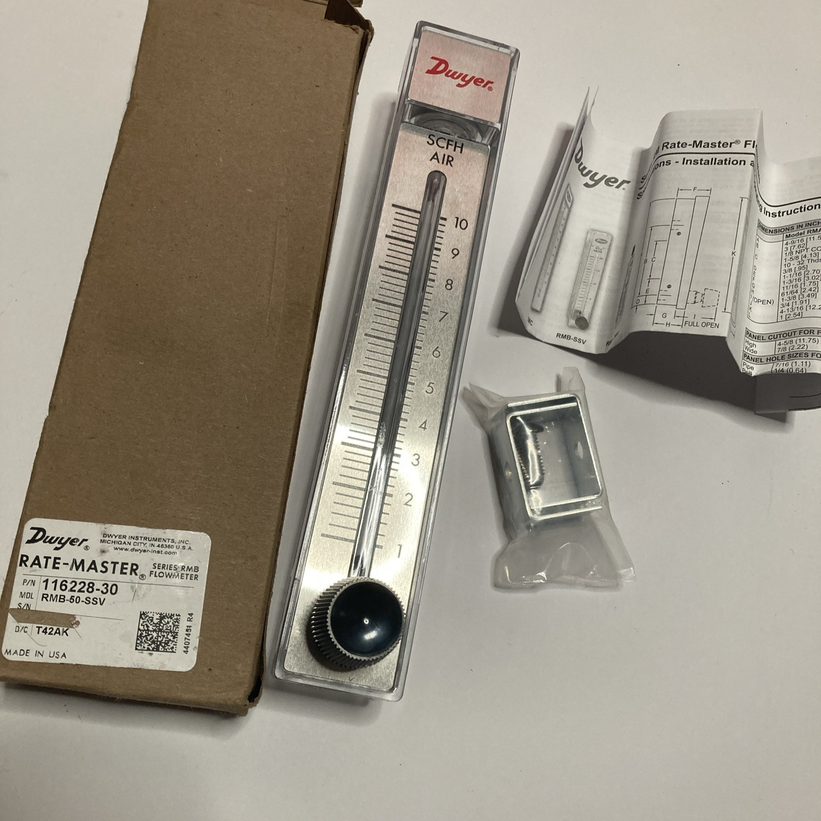 Dwyer Series RM Rate-Master Flowmeter 116228-30