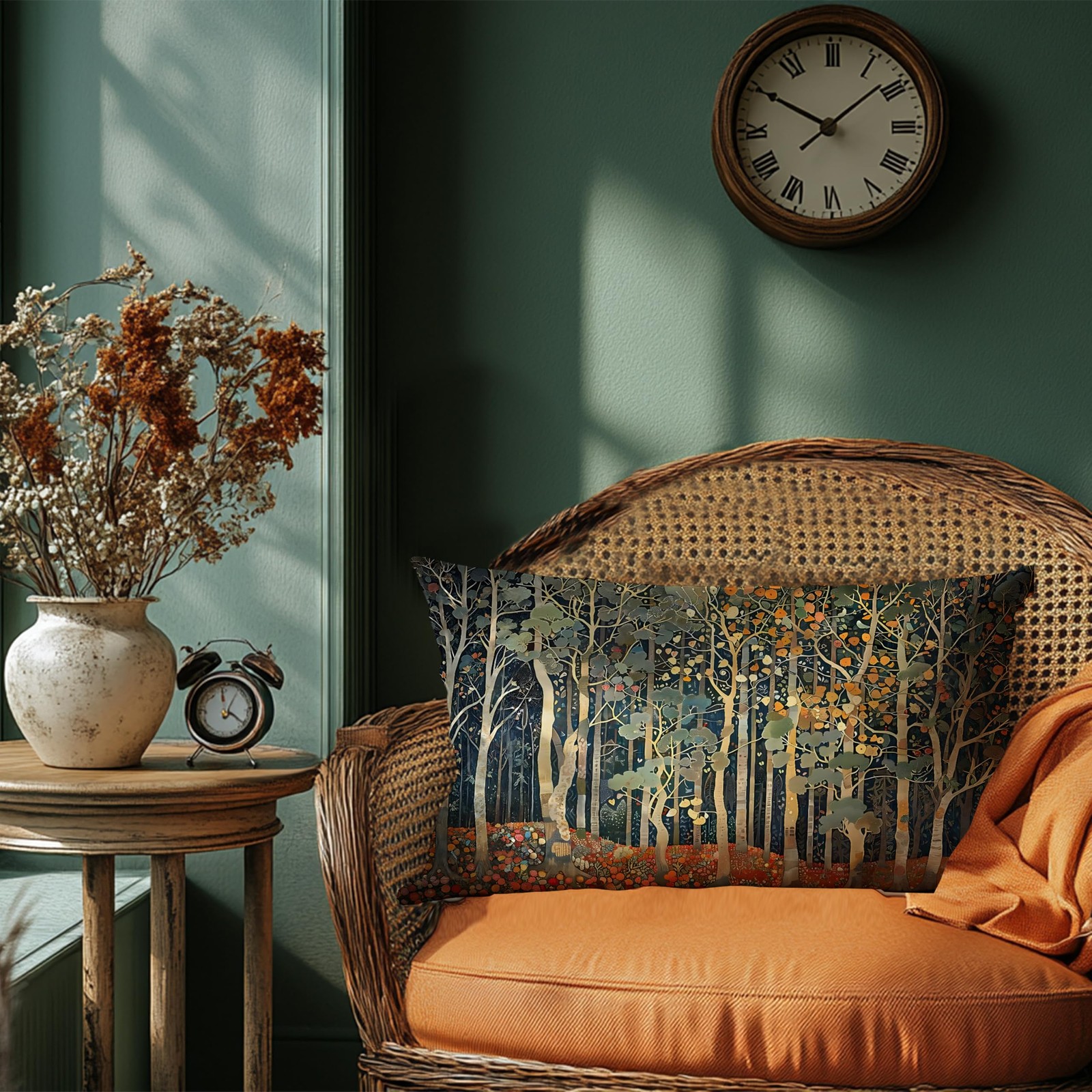 Pillow Covers 20x12 Double-Sided Rustic Autumn Forest Fall