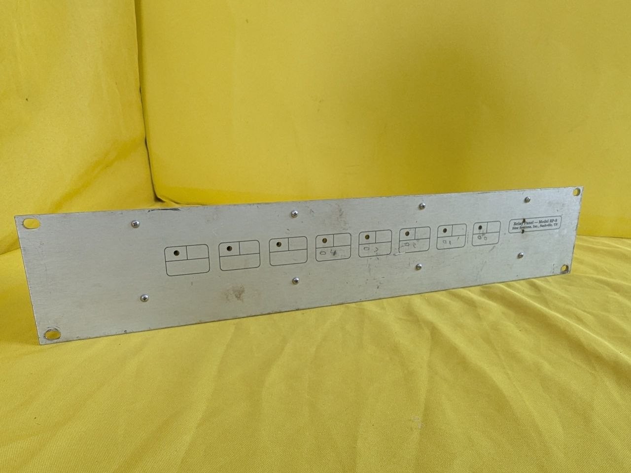 Sine Systems RP-8 Relay Panel 8 Channel Rack Mount Board Untested RE