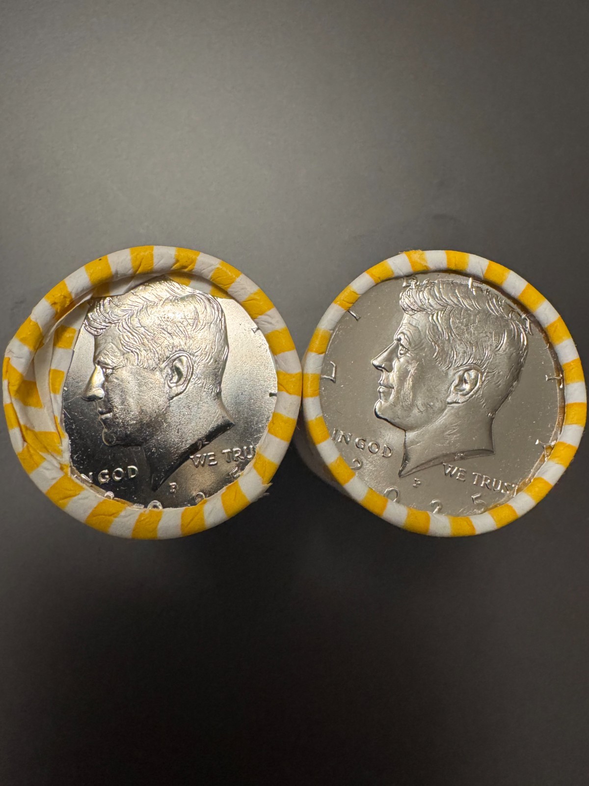 NEW 2025-2 rolls- Kennedy Half Dollar NIFC BU Original Bank Wrapped Rolls