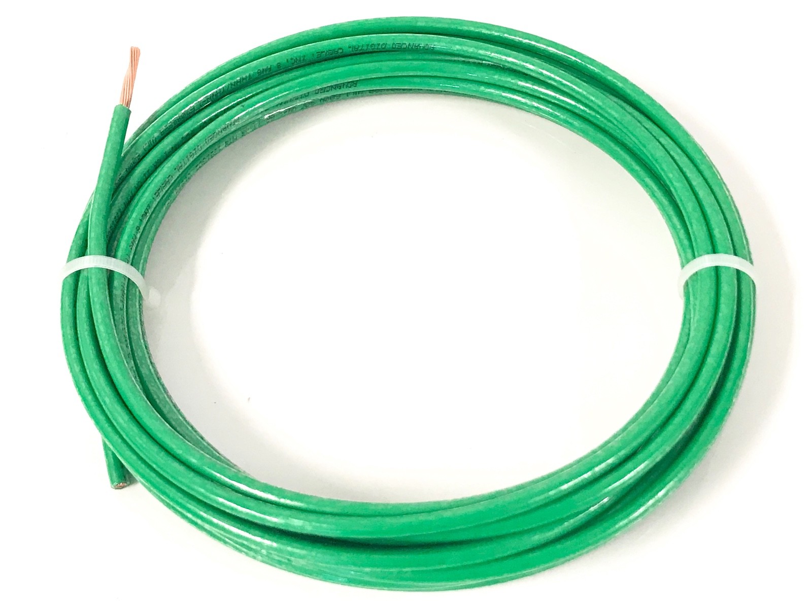 50' FEET THHN THWN-2 8 AWG GAUGE GREEN COPPER BUILDING WIRE VW-1