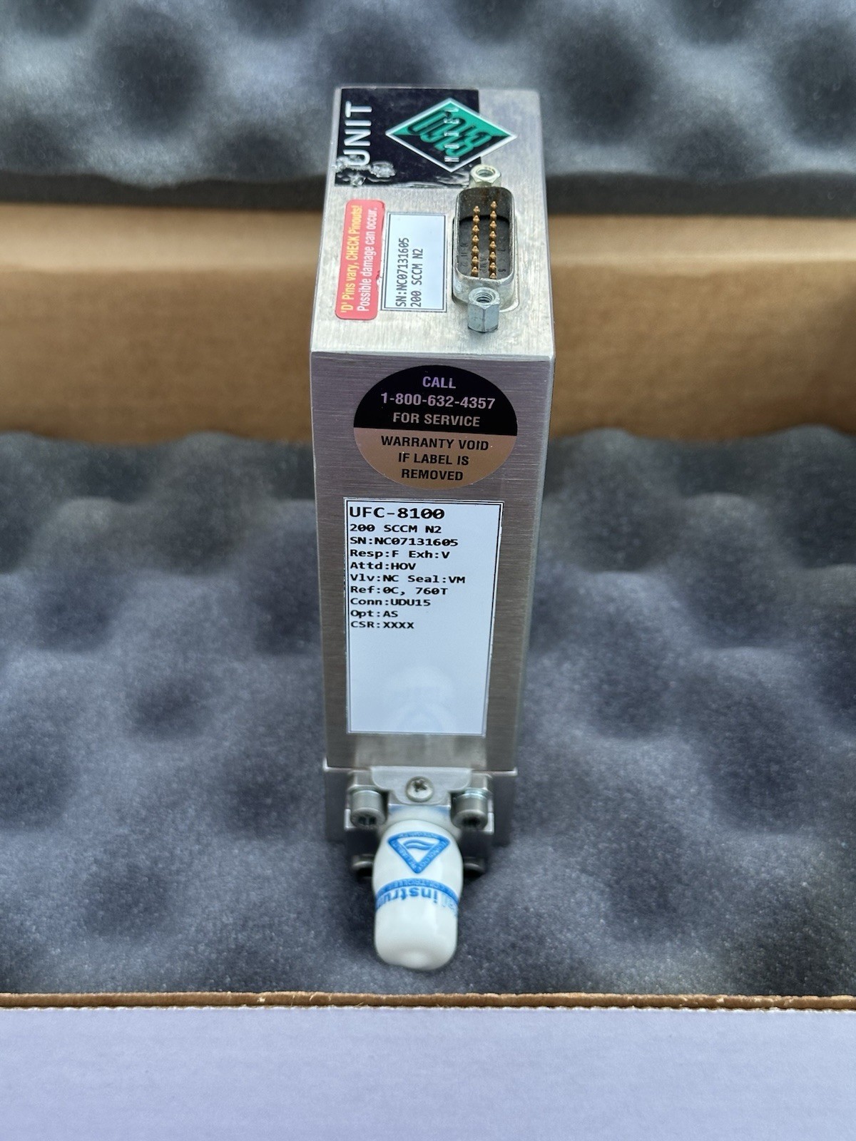 Unit Instruments UFC-8100 Mass Flow Controller 57020-50