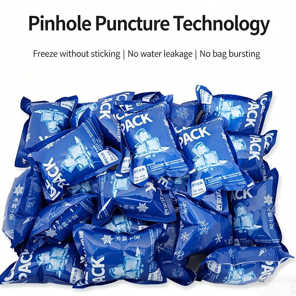 100 Pack Leakproof Dry Gel Ice Packs Reusable Water Absorbing Cold Bags Cooler