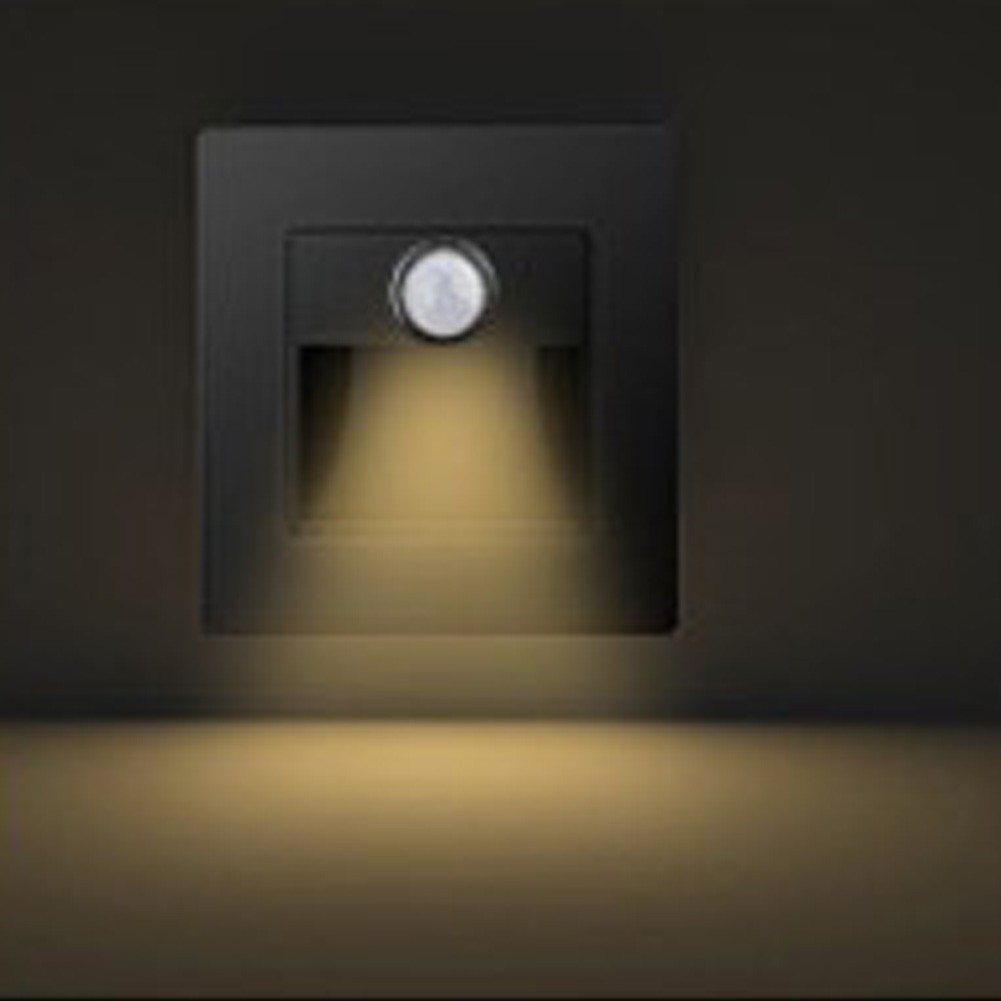 Indoor LED Stair Light with Motion Sensor Recessed Wall Light for Home