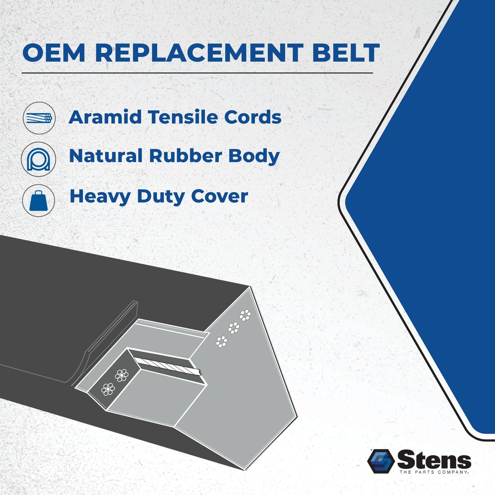 New OEM Belt 265-424 for Cub Cadet 954-05027A