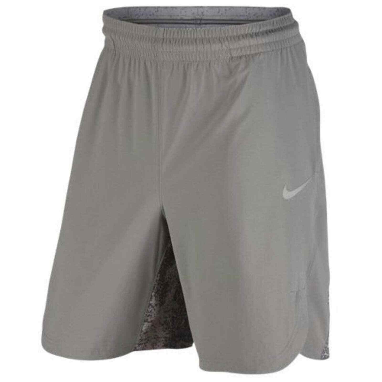 NIKE LEBRON HYPER ELITE SHIELD GREY BASKETBALL SHORTS SZ 2XL ( 800119-003 )