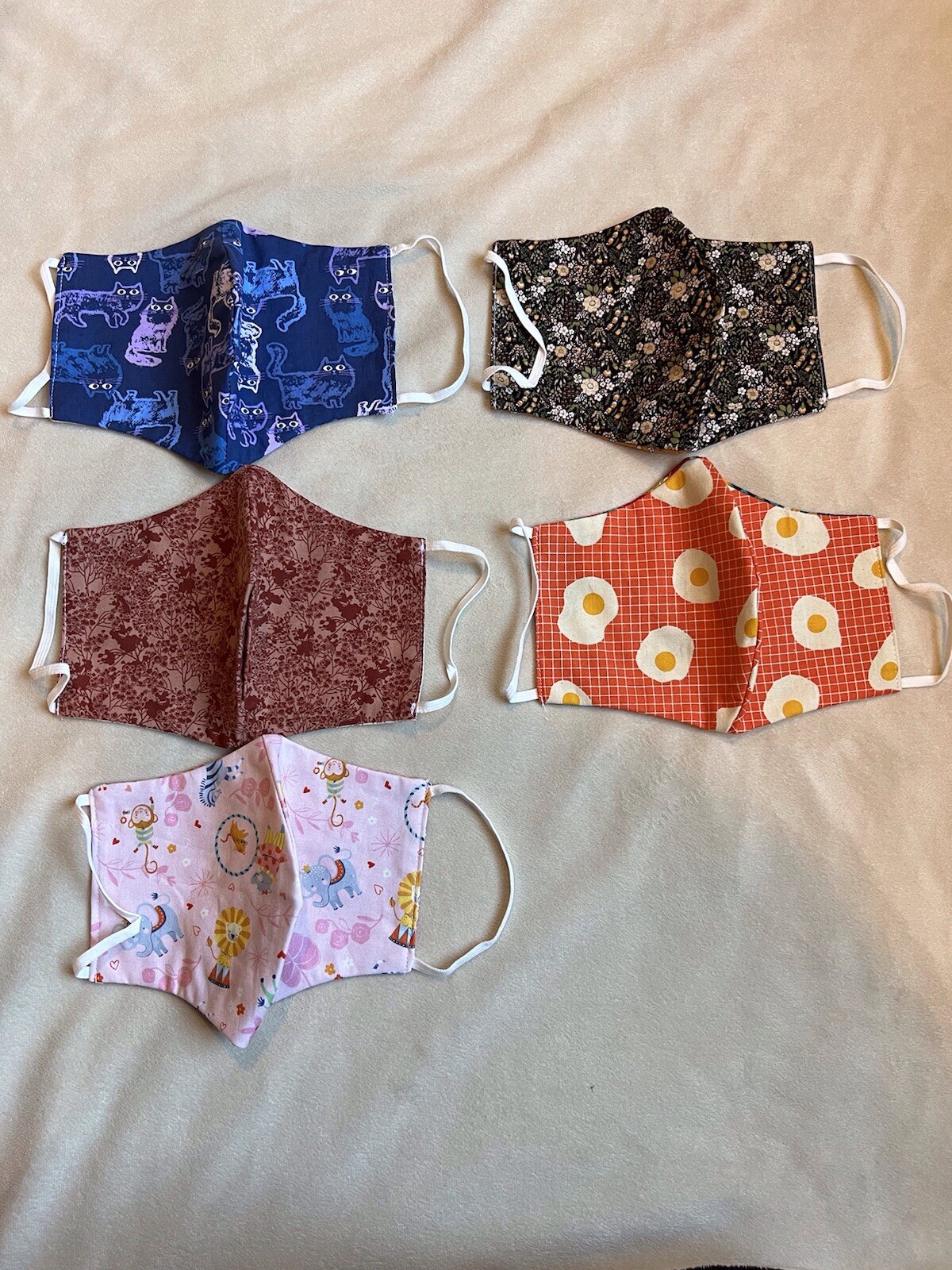 Matilda Jane New Fabric Face Mask - Pack Of 5 Size Medium