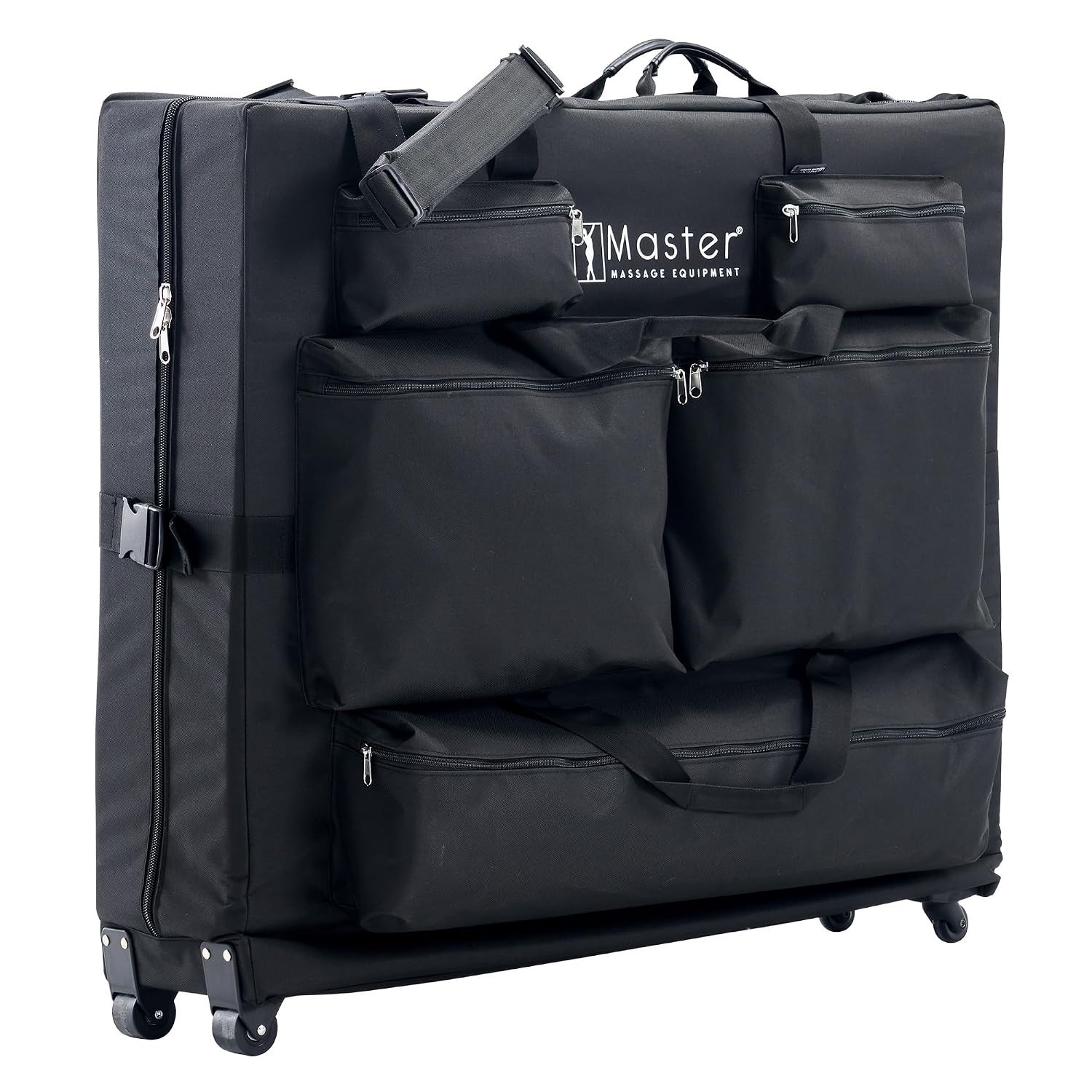 Effortless Wheeled Massage Table Bag - Fits 27-32” Width, 5 Storage Pockets