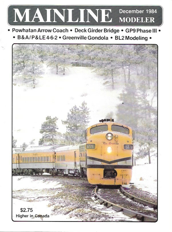 Mainline Modeler Dec.84 B&A P&LE EMD GP9 Diesel BL2 N&W Powhatan NYC Bridge