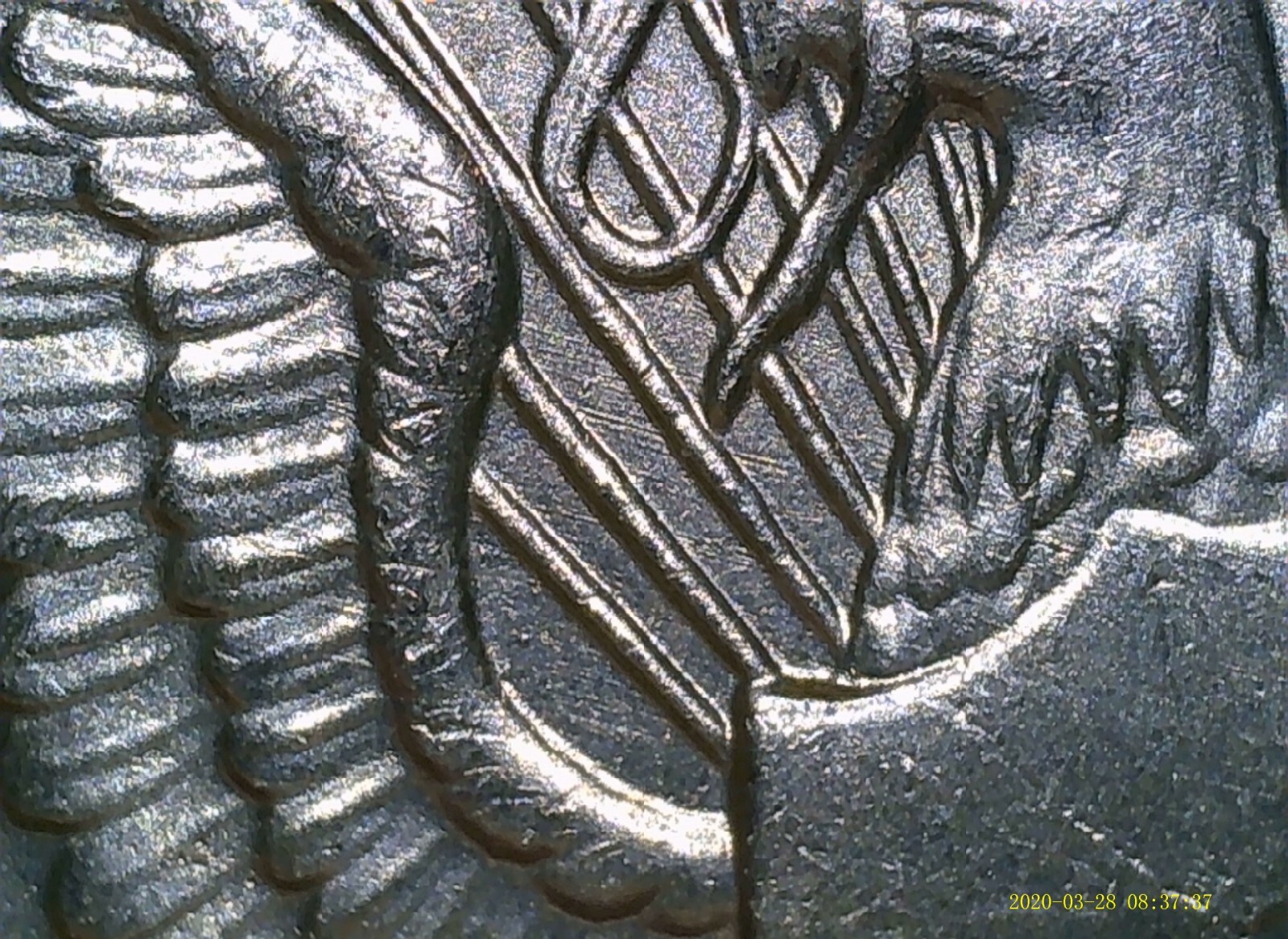 2005-P Kennedy Half Dollar Feeder Finger Strike Error Coin