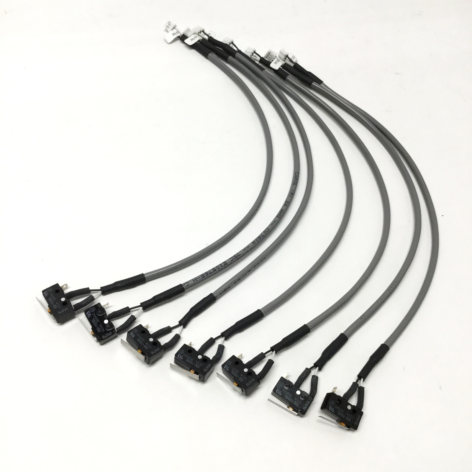 Lot of 7 Omron SS-10GL Micro Snap Action Limit Switch 10A 250VAC Prewired for NO