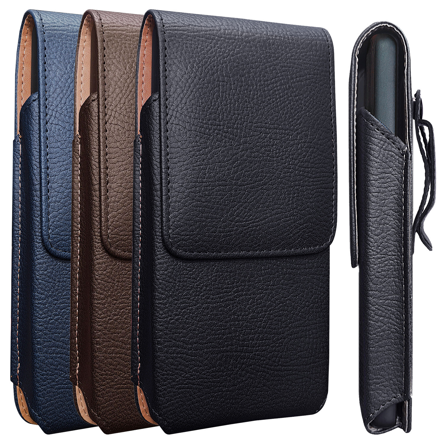 For Motorola Edge 2026 2025 2024 Case Leather Vertical Holster Pouch Belt Clip