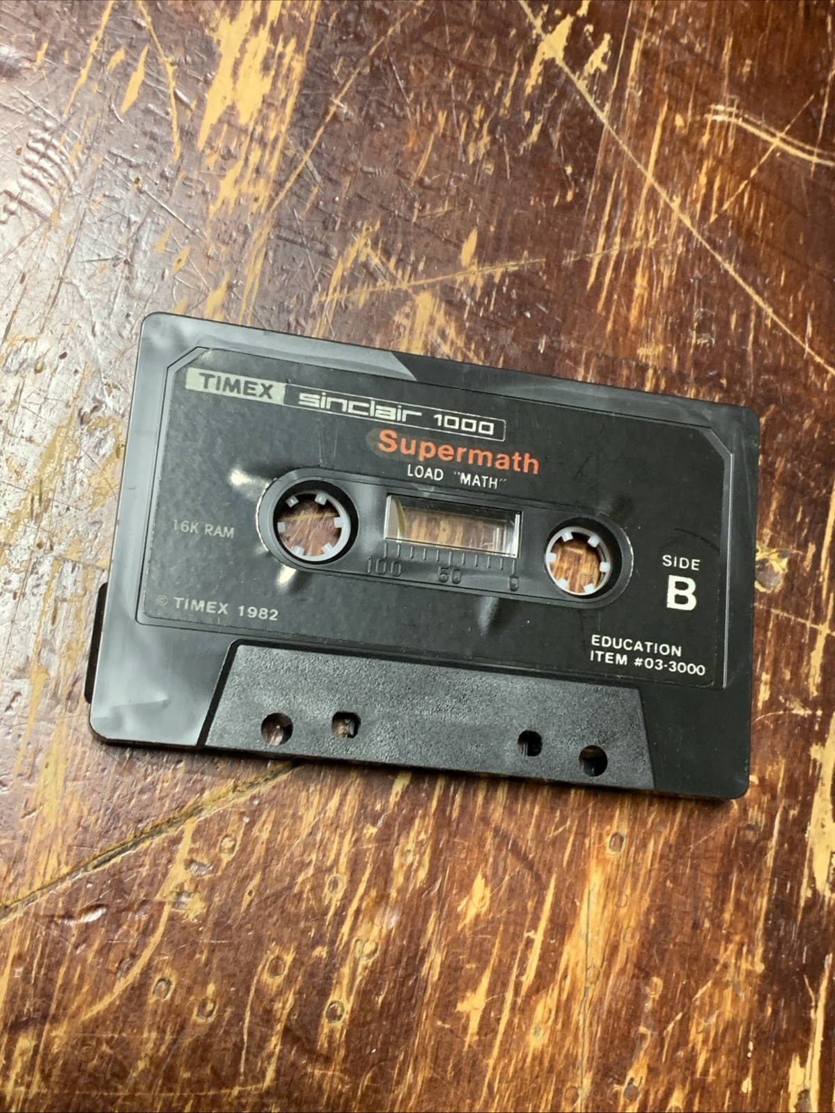 Timex Sinclair 1000 Super Math Vintage Computer Cassette Tape (16 RAM)