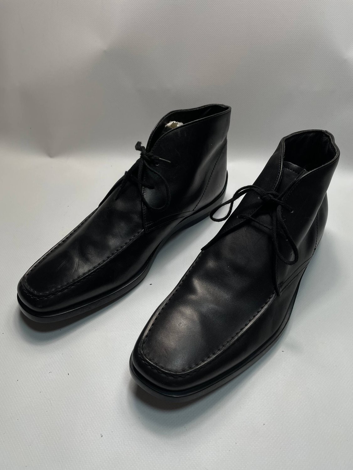 Tods Men Black Chukka Boots Size 10 Formal Dress Shoes