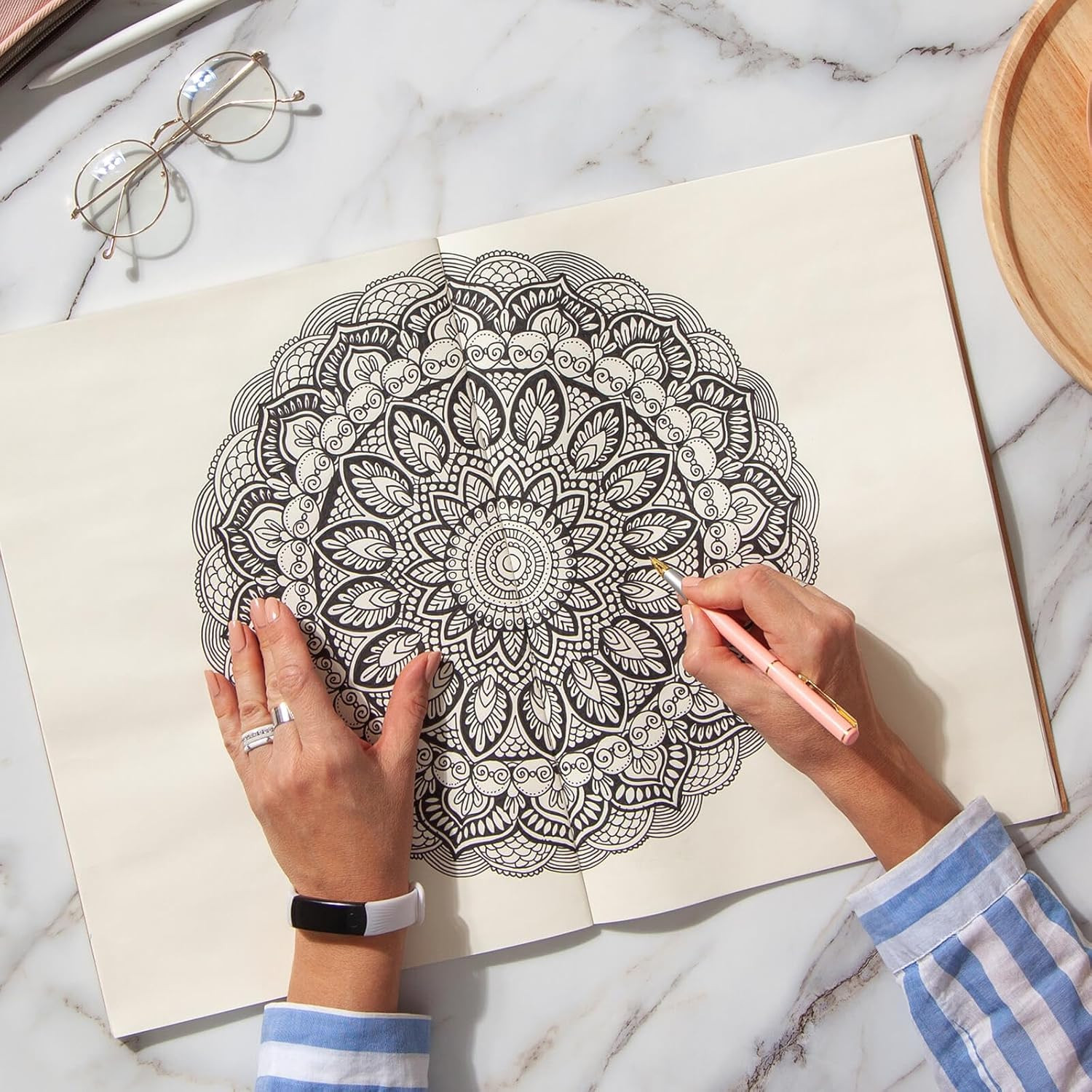 Mandala Dot Tool Template Set - 6 Pieces for DIY Art Projects and Decor