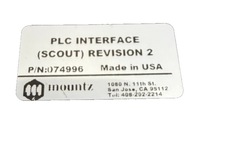NEW MOUNTZ 074996 PLC MODULE
