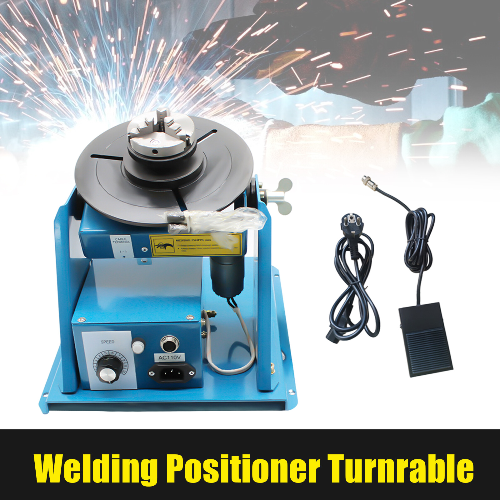 Automatic Pipe Welding Automatic Rotary Table Positioner 10kg Welding Positioner